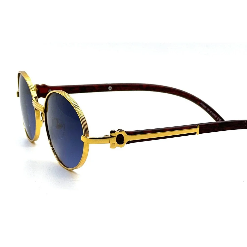 Sunglasses Blue Lens Men's Trendy‎ Fashion Shades Sophisticated Stylish Casual